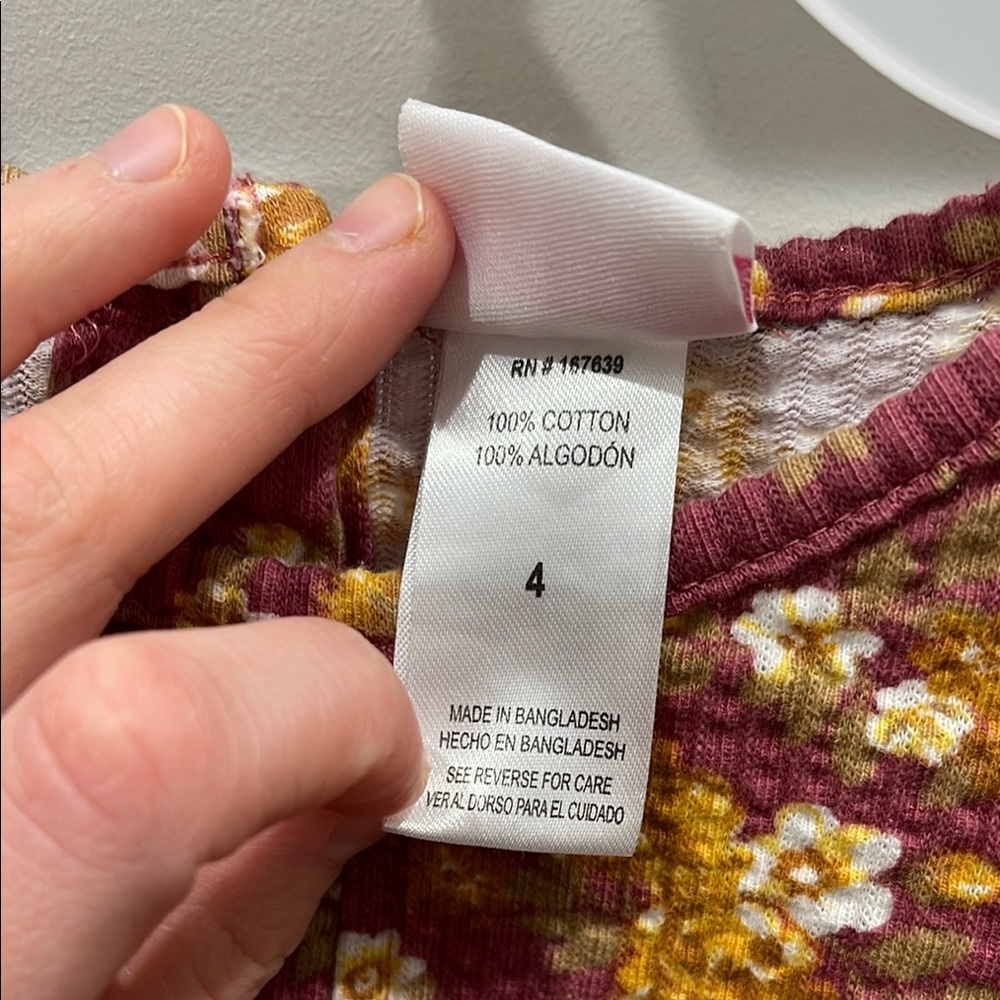 Little Las Floral Dress size 4 - Picture 5 of 7